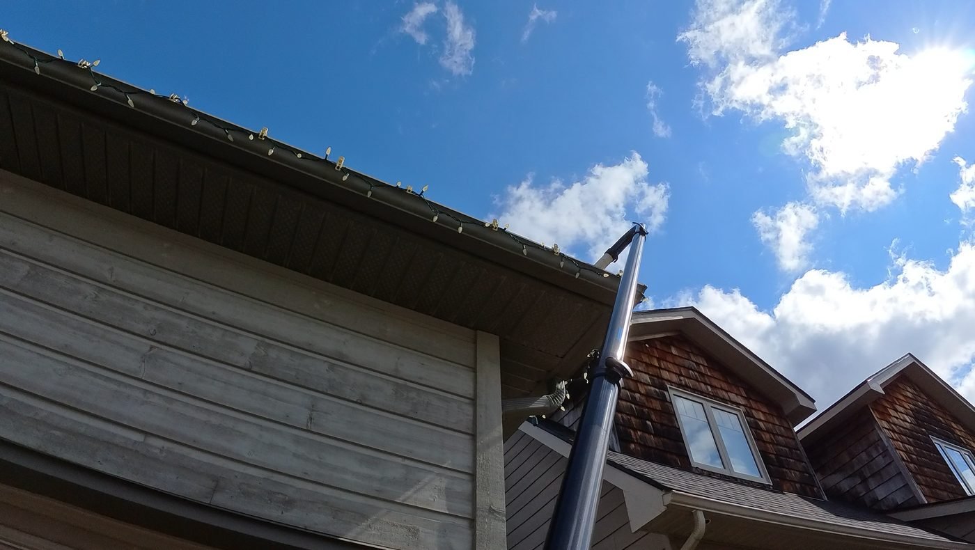 Clean gutter after debris removal in Halifax